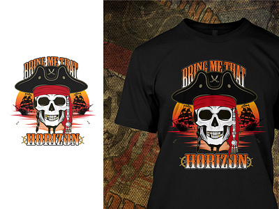 Pirates T-shirt design illustration tshirt design