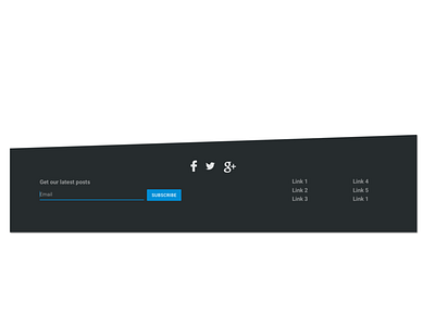 Simple Footer black footer footer design