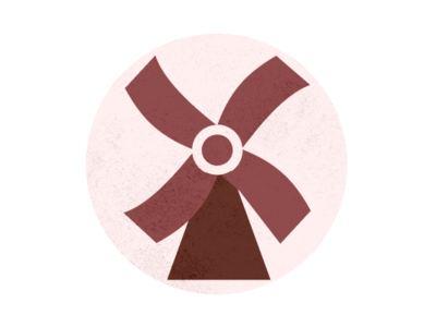 Windmill Logo branding logo logodesign windmill