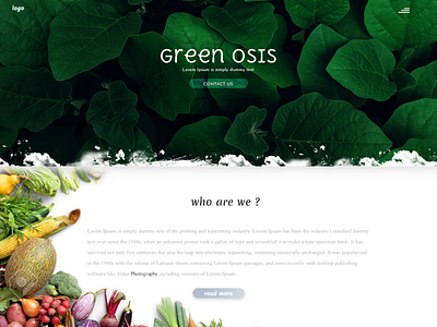 Green Osis animation branding clean css 3 dailyui design illustration typography ui ux web website