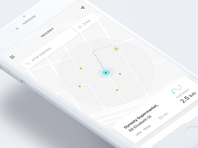 Location Tracker 020 app clean dailyui iphone location mobile tracker ui user interface