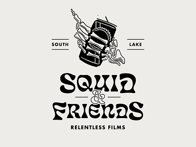 Squid & Friends california eckmannpsych film film company follow cam friends futura lake tahoe mammoth mountain pabst pbr ske crew skeleton hand skiing south lake tahoe squid t-shirt design takoe