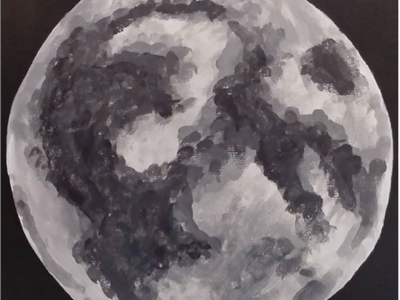 Moon acrylic acrylic paint acrylic painting art canvas canvas painting lunar moon night night sky painting paintings sky