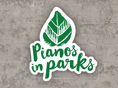 Pianos in Parks logo nature parks piano