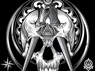 "Not-So-Sectret Society" freemason masonic palehorse skull thirdeye