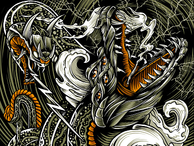 'Southern Darnkess Fest' Poster Art aligator fest florida metal palehorse poster sdf snake swamp
