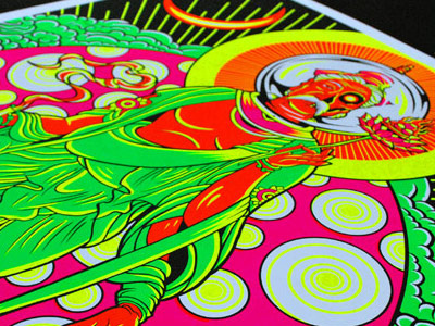 Shamanaut Blacklight Poster