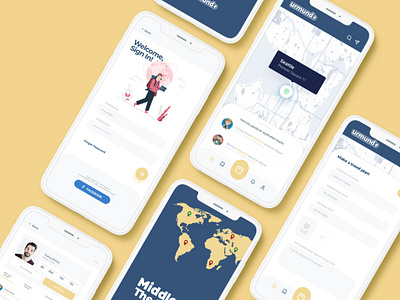 Urmundo travel app design