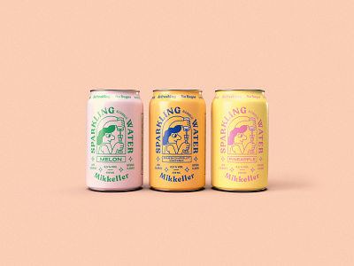 Mikkeller Sparkling Alcoholic Water art beer beer label branding branding and identity design illustration lifestyle logo packaging sparkling typography