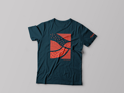 Highline "Out of Office" Blue T-Shirt art branding design illustration lifestyle minimalism product running shirt design t shirt t shirt design