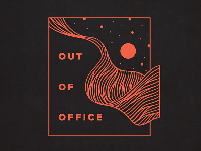 Highline "Out Of Office" Illustration branding design drawing illustration lifestyle logo running