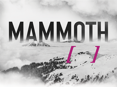 Mammoth Mountain Poster brand branding branding design branding designer concept app concept design design design app logo logo a day logo design mountain ski ski resort travel travel app typography ui ux design