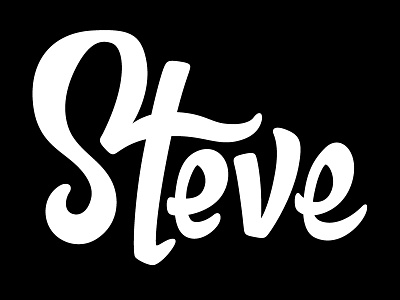 Steve v.2 hand lettering hand written name typography