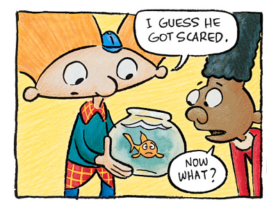 Hey Arnold Comics acrylic arnold cartooning color colored pencil comics fish gerald hey arnold! illustration
