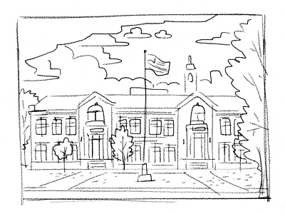 Historic School Sketch