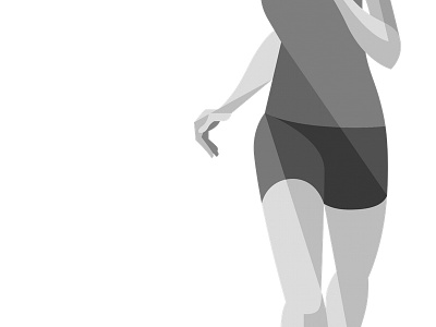 Runner deco illustration runner vector wip woman