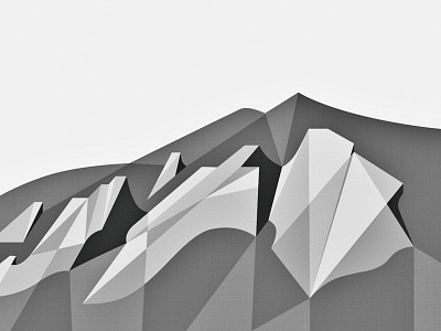 Flatirons WIP boulder deco illustration landscape mountain rock vector wip