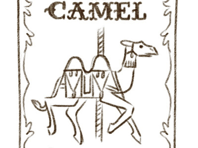 Camel Sketch camel carousel illustration ipad rough sketch