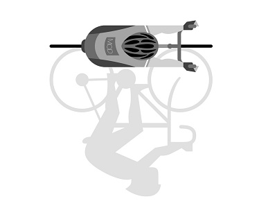 Cyclist Vector bicycle cyclist illustration shadow sketch app vector