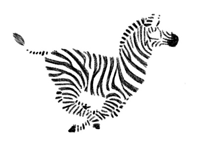 Zebra Stripes illustration ipad layer rough sketch stripes zebra