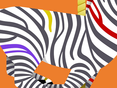 Zebra carousel illustration sketch app stripes vector zebra