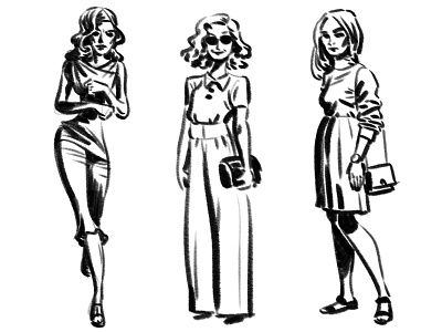 Fashion Sketches digital drawing fashion pencil photoshop sketch woman women