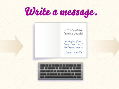 Write a message.