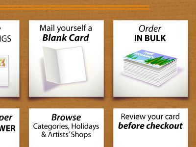 Mail Yourself a Blank Card design greeting card illustration ui web design