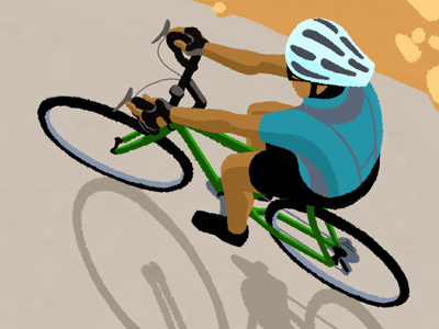 Cyclist design illustration poster design