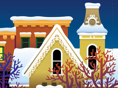 Holiday Card Illustration design illustration