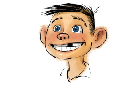 Kid Drawn on an iPad