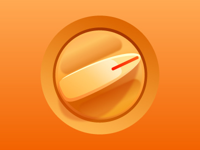 Orange Knob design knob ui web
