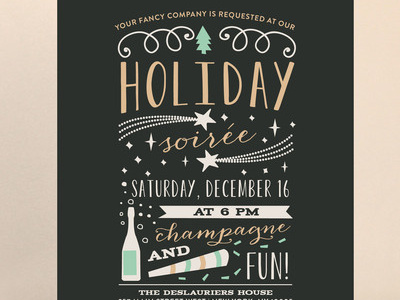 Holiday Soirée Party Invite