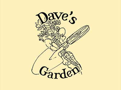 Dave's Garden Logo redesign garden gardener gardening icon illustration logo plants spade