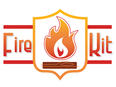 Fire Kit badge badge logo camp fire fire fire kit icon illustration kit logo