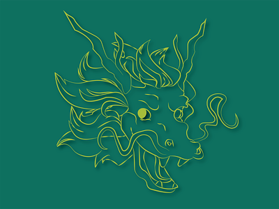Dragon Head dragon eastern eastern dragon icon illustration logo