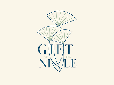 Gift of the Nile Logo body care branding design egyptian illustration logo nile