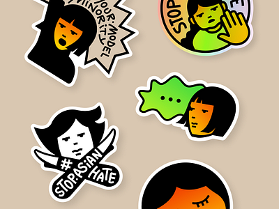 Sticker Pop-Up Shop is Live! design hateisavirus illustration protest sticker stopaapihate stopasianhate