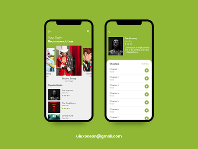 Audio Book App android app design app design design graphicdesign ui ux