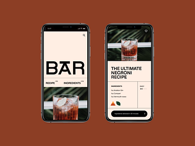 Bar Recipe App