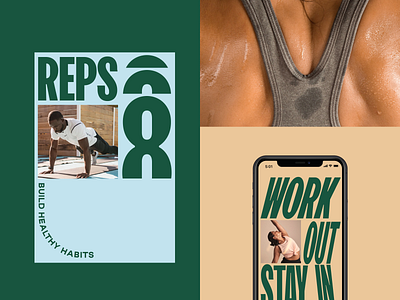 Work Out, Stay In app fitness uidesign