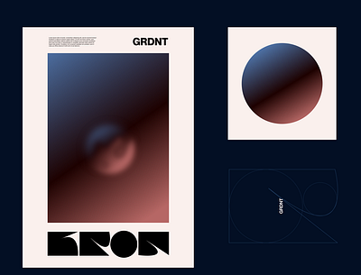 GRDNT ® KRON amadine brand and identity illustration