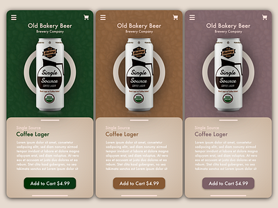 Coffee Drink Lager Palette