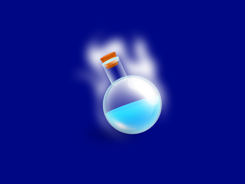 Blue Mana inventory icon android ios magic power video games games rpg photoshop adobe illustrator designer affinity mana blue