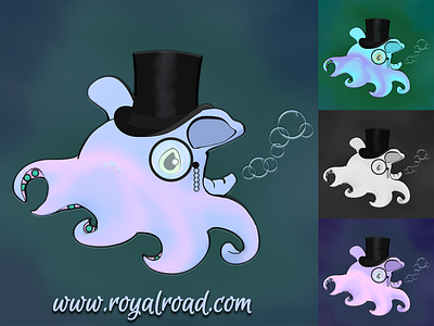 Illustration Dumbo Octopus avatar cover drawing illustration logo picture