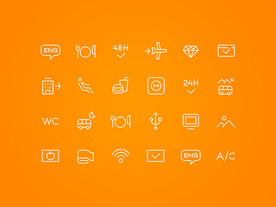 BookaWay - amenities icon vector