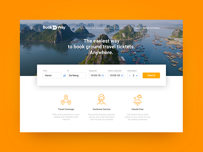 BookaWay - homepage ui web