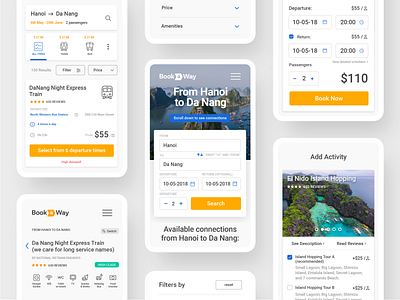 BookaWay - mobile mobile ui