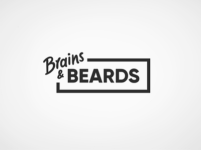 Brains&Beards logo branding logo