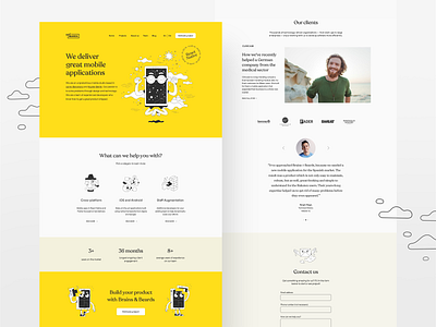 Main page illustration ui ux web